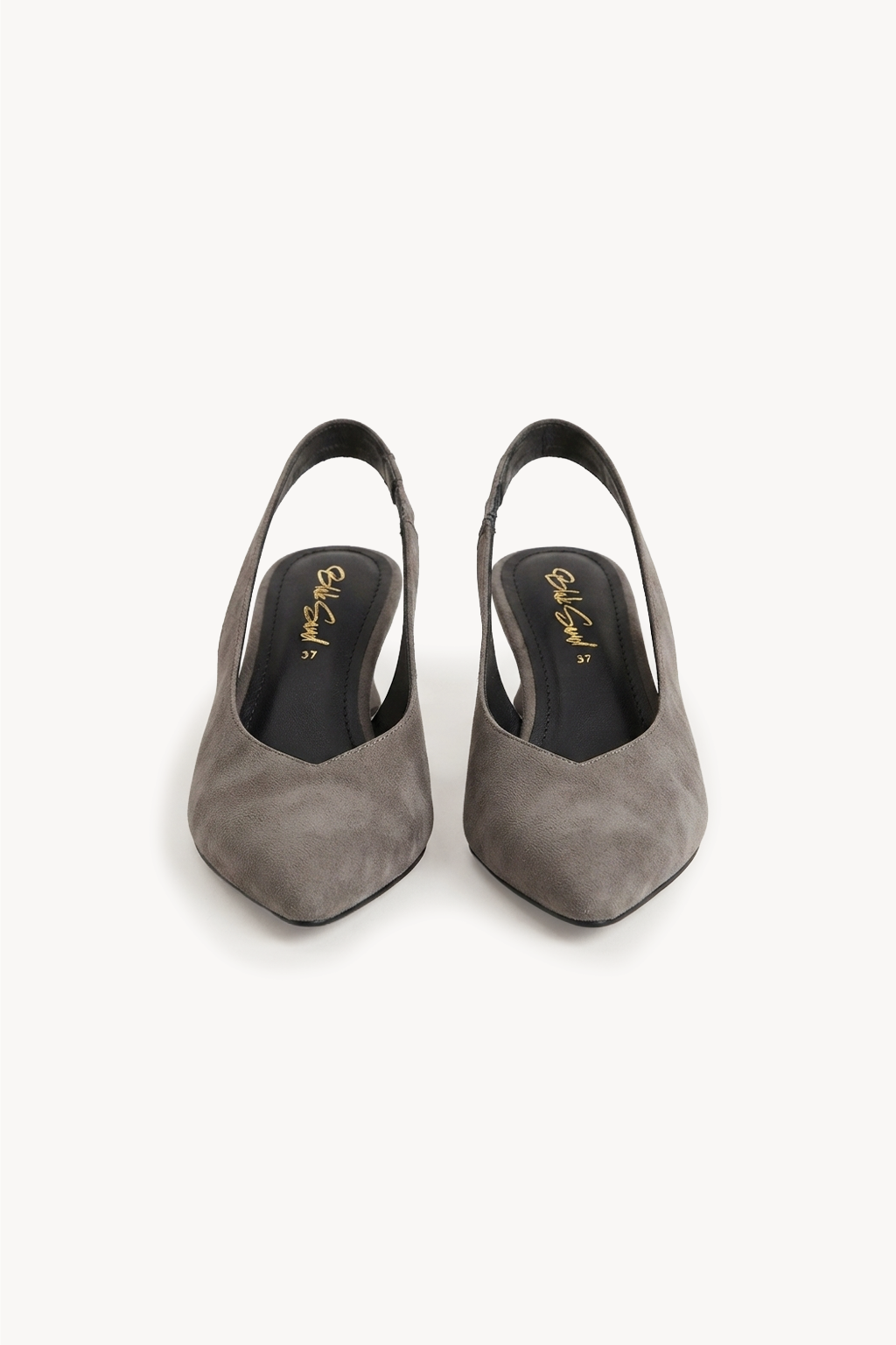 Solera Suede Slingback Wedge, Grey — 01 pair