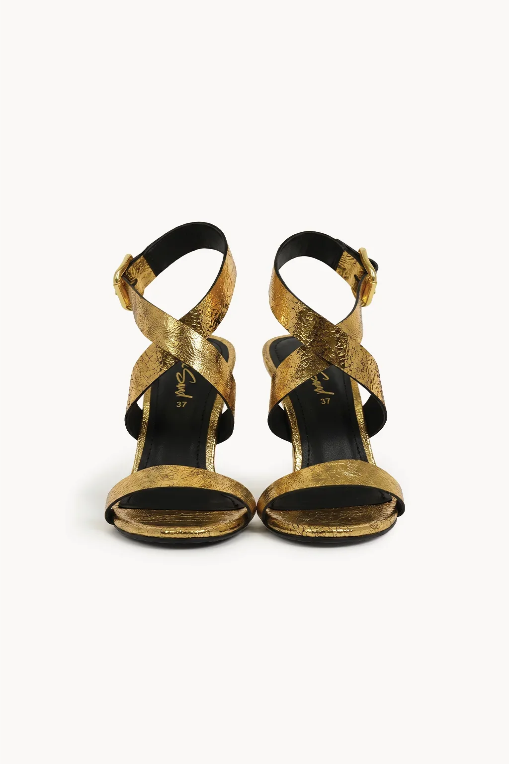 Sevilla Cruz Stiletto, Antique Gold — 01 pair