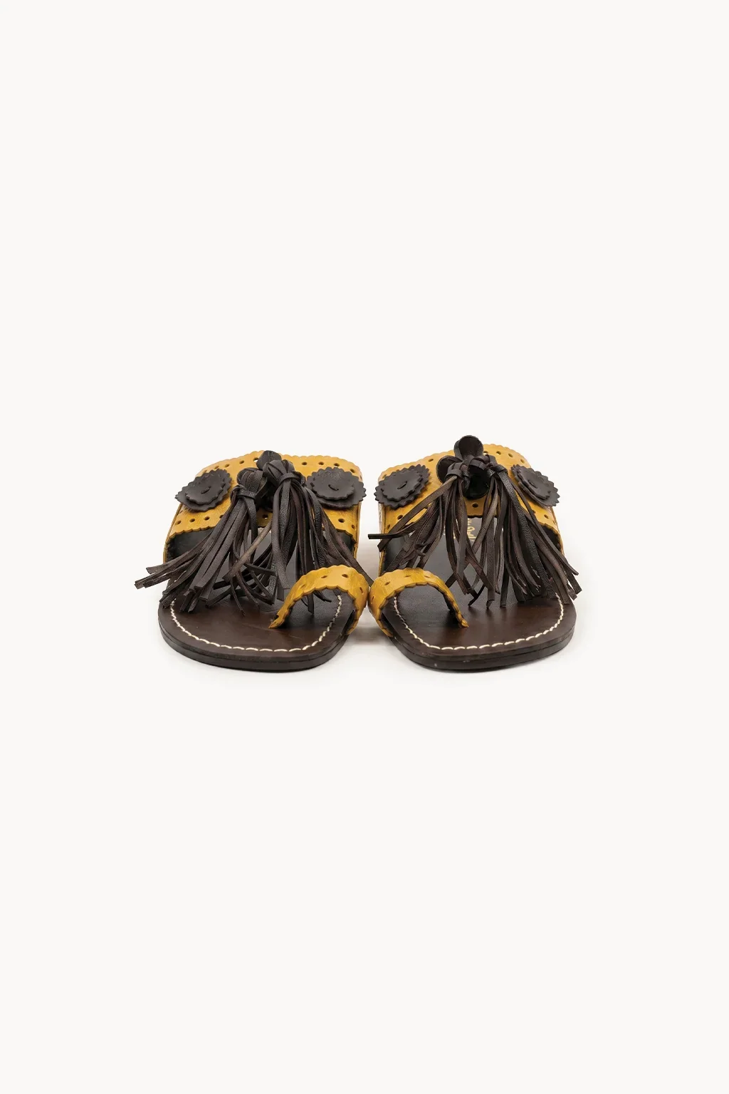 Oro e Ombra Slide, Yellow & Black — 01 pair