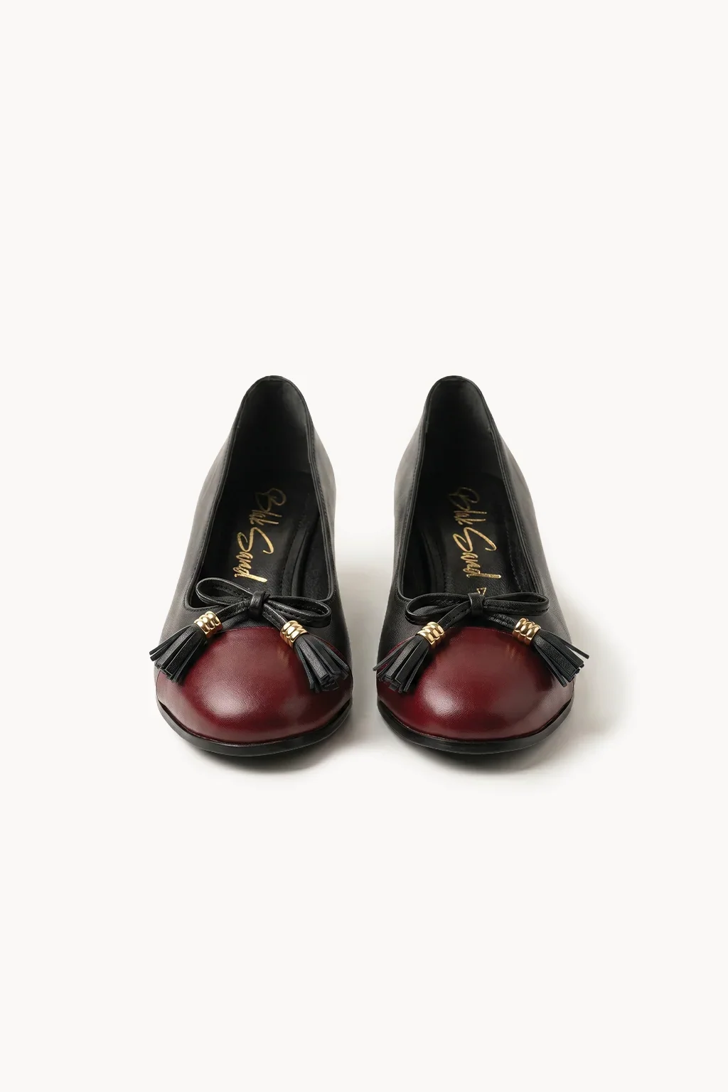 Milana Due Colori Ballerina, Black — 01 pair