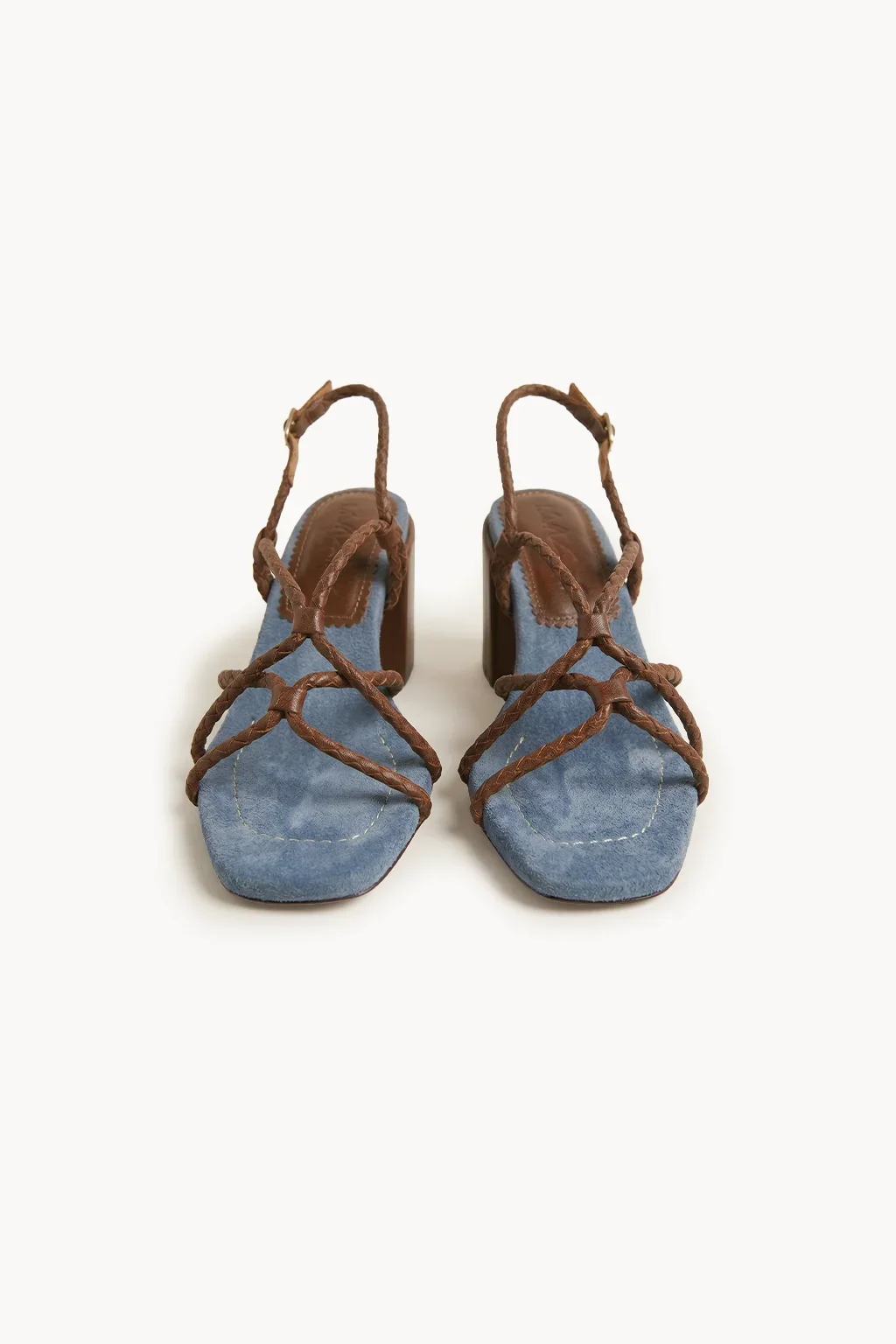 Luna Venezia Block Heel, Blue — 01 pair