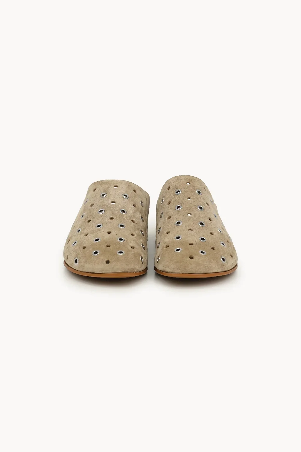 Traforato Luxe Mule, Beige — 01 pair