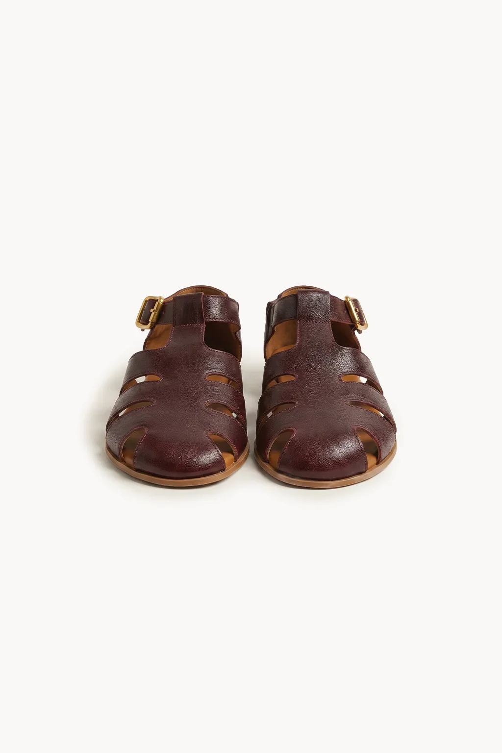 Castello Pelle Mary Jane, Burgundy — 01 pair
