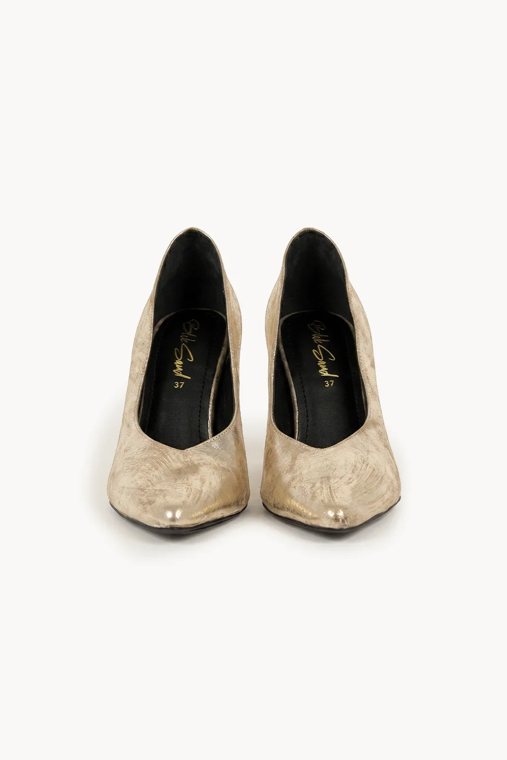 Sevilla Salon Pump, Platinum Gold — 01 pair