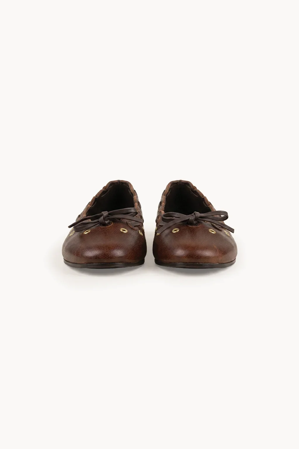Lusso Fiore Ballerina, Brown — 01 pair