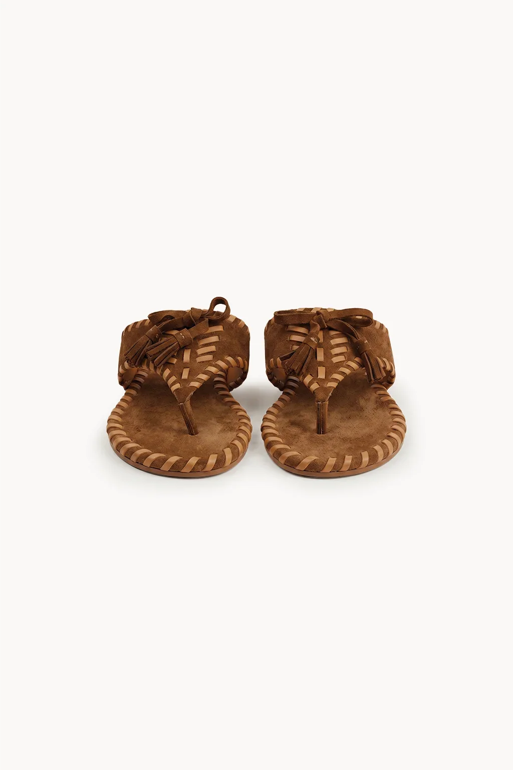 Marbella Trenzado Sandal, Brown & Tan — 01 pair