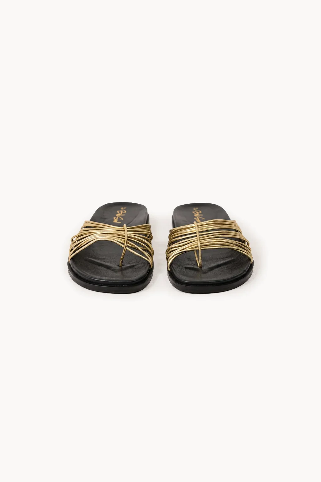 Oro Intrecciato Slide, Gold — 01 pair