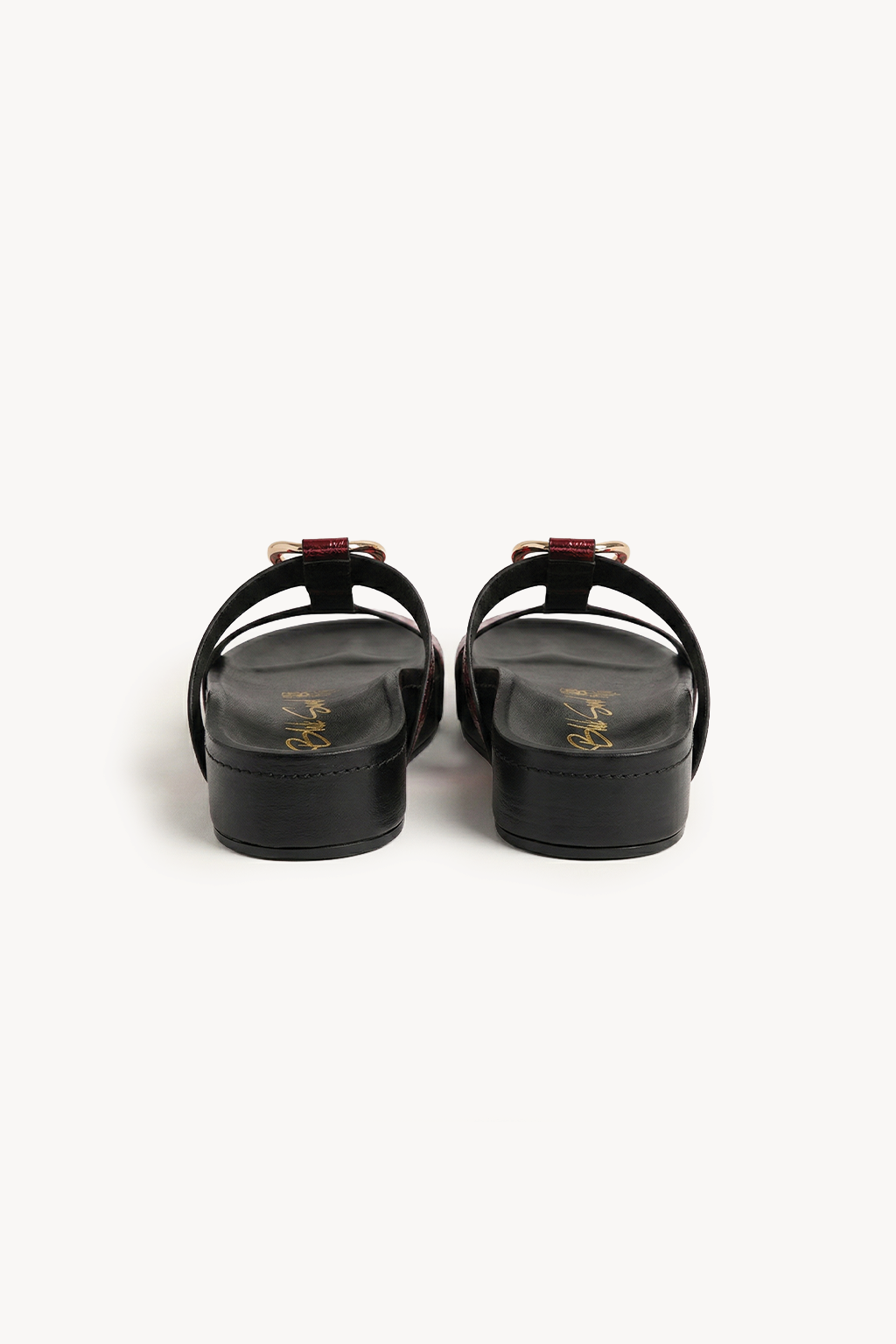 Verdea Noir Slide, Black & Red — 05 back
