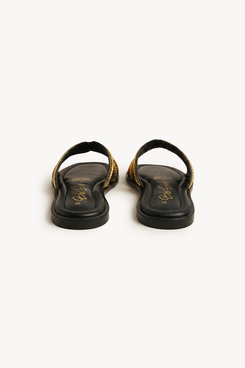 Aurea Noir Slide, Gold — 05 back