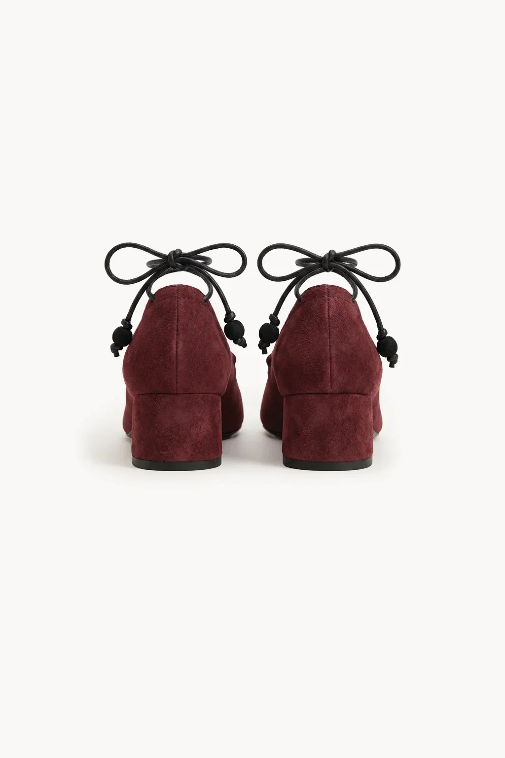 Oro Venezia Lace Pump, Burgundy — 05 back