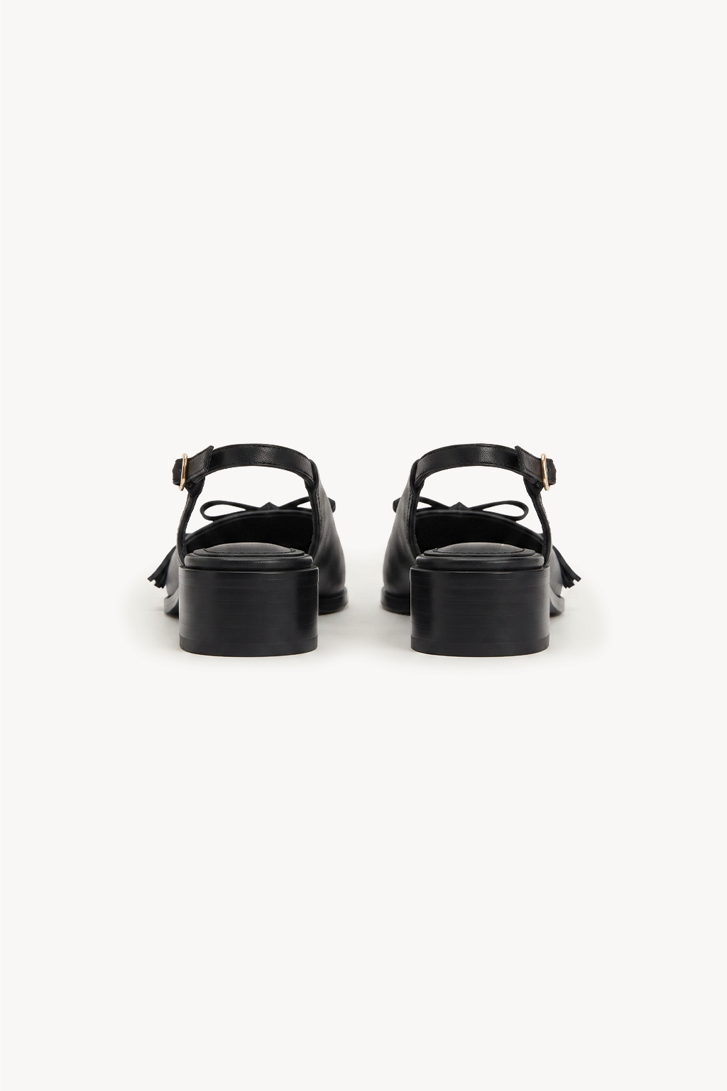 Alquimia Cap-Toe Slingback, Olive & Black — 05 back
