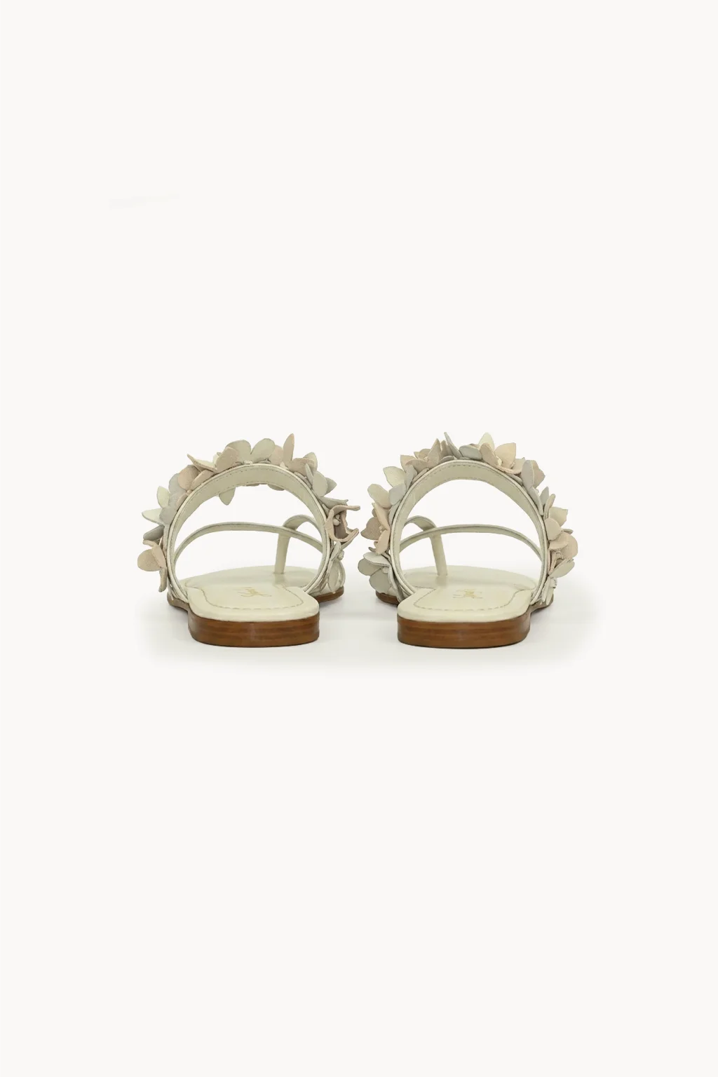 Fiore di Perla Flat Sandal, Off White — 05 back
