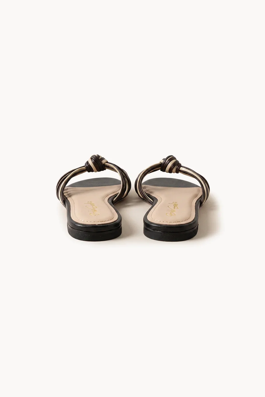Noche de Slide Marbella, Tan & Black — 01 pair