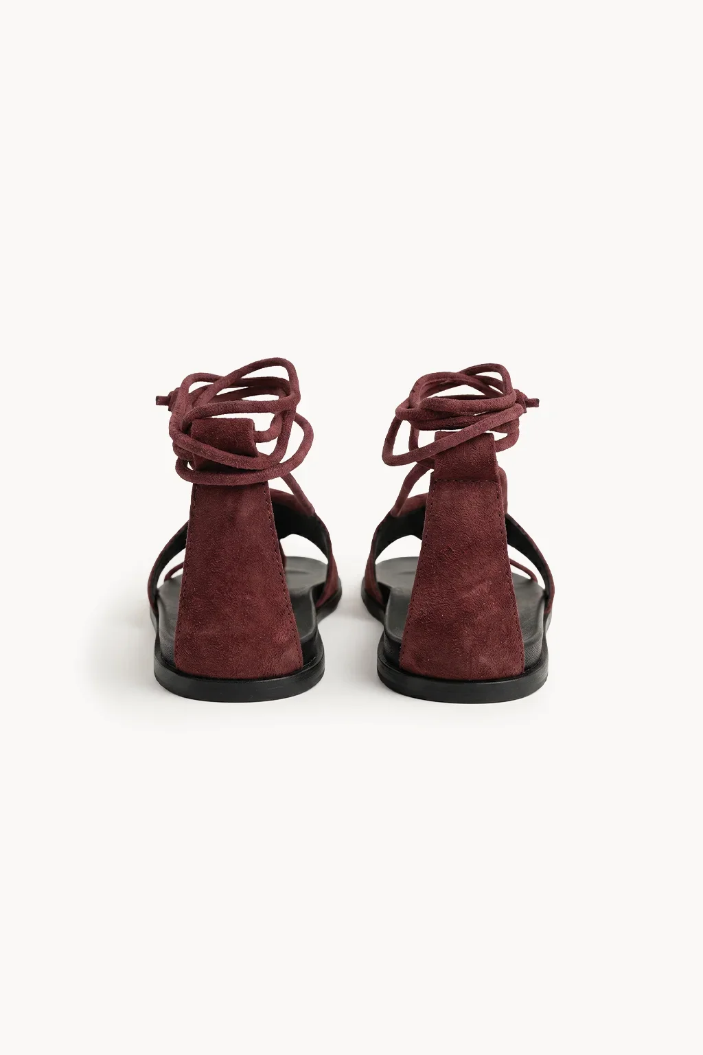 Torino Eleganza Wrap Sandal, Maroon — 05 back