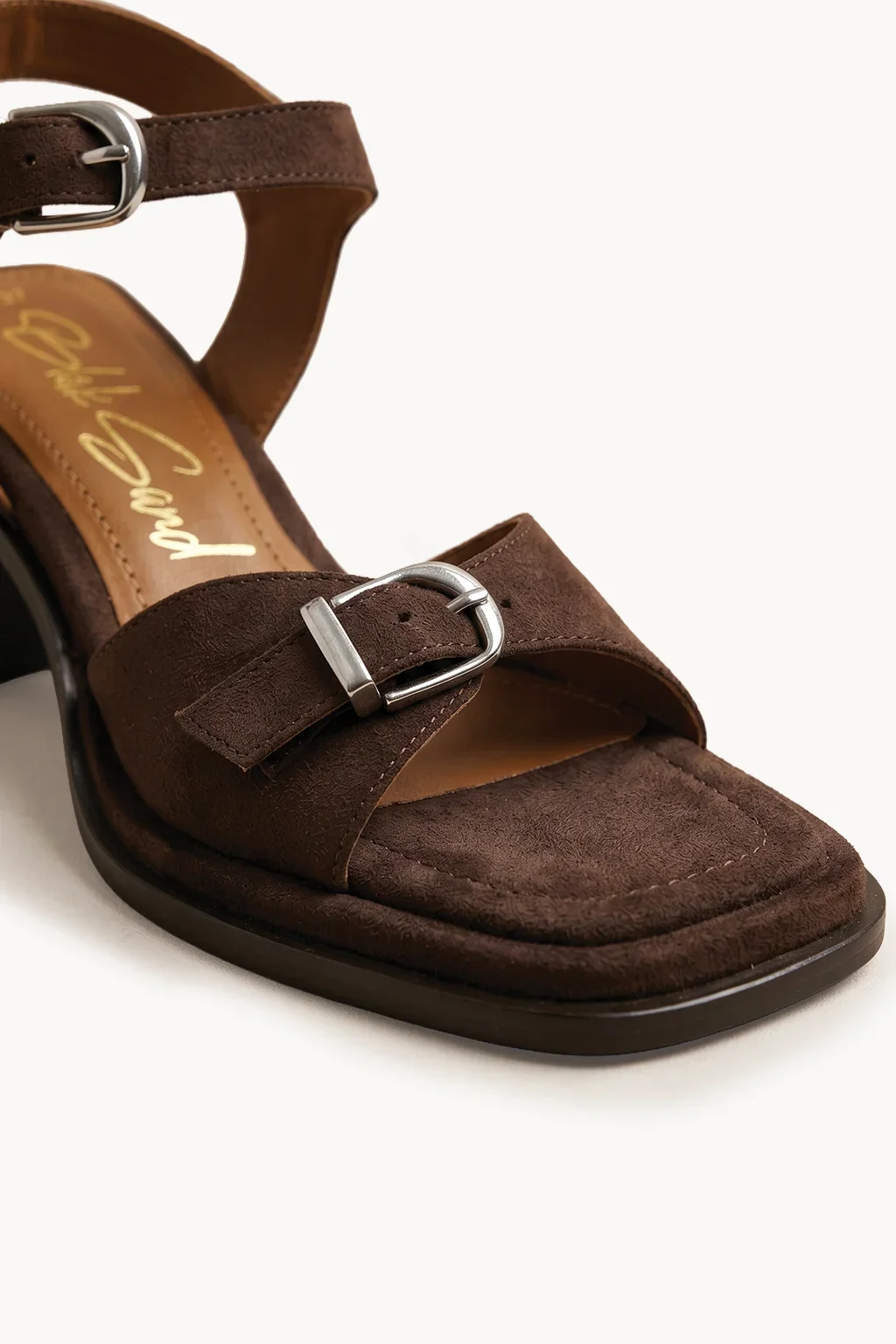 Luce Oro Sling Sandal, Deep Brown — 02 close-up