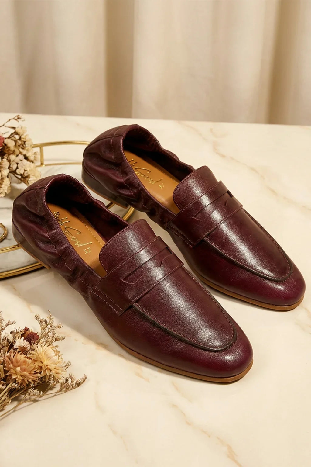 Granate Real Mule, Burgundy — 08 styled