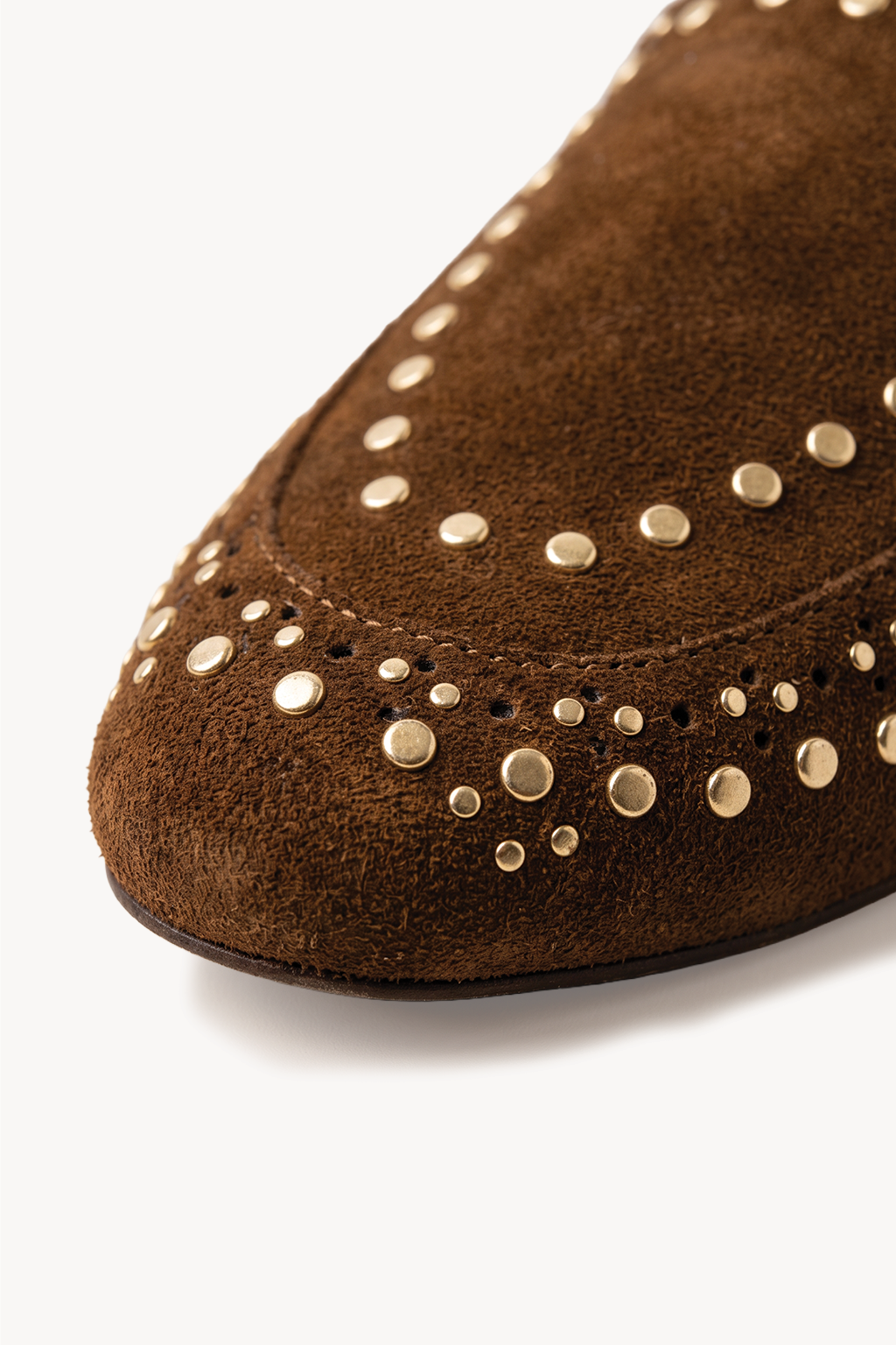 Granada Studded Loafer, Mocha — 02 close-up