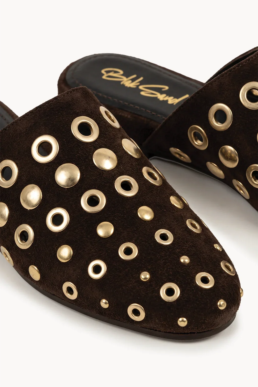 Sevilla Oro Stud Mule, Brown — 02 close-up