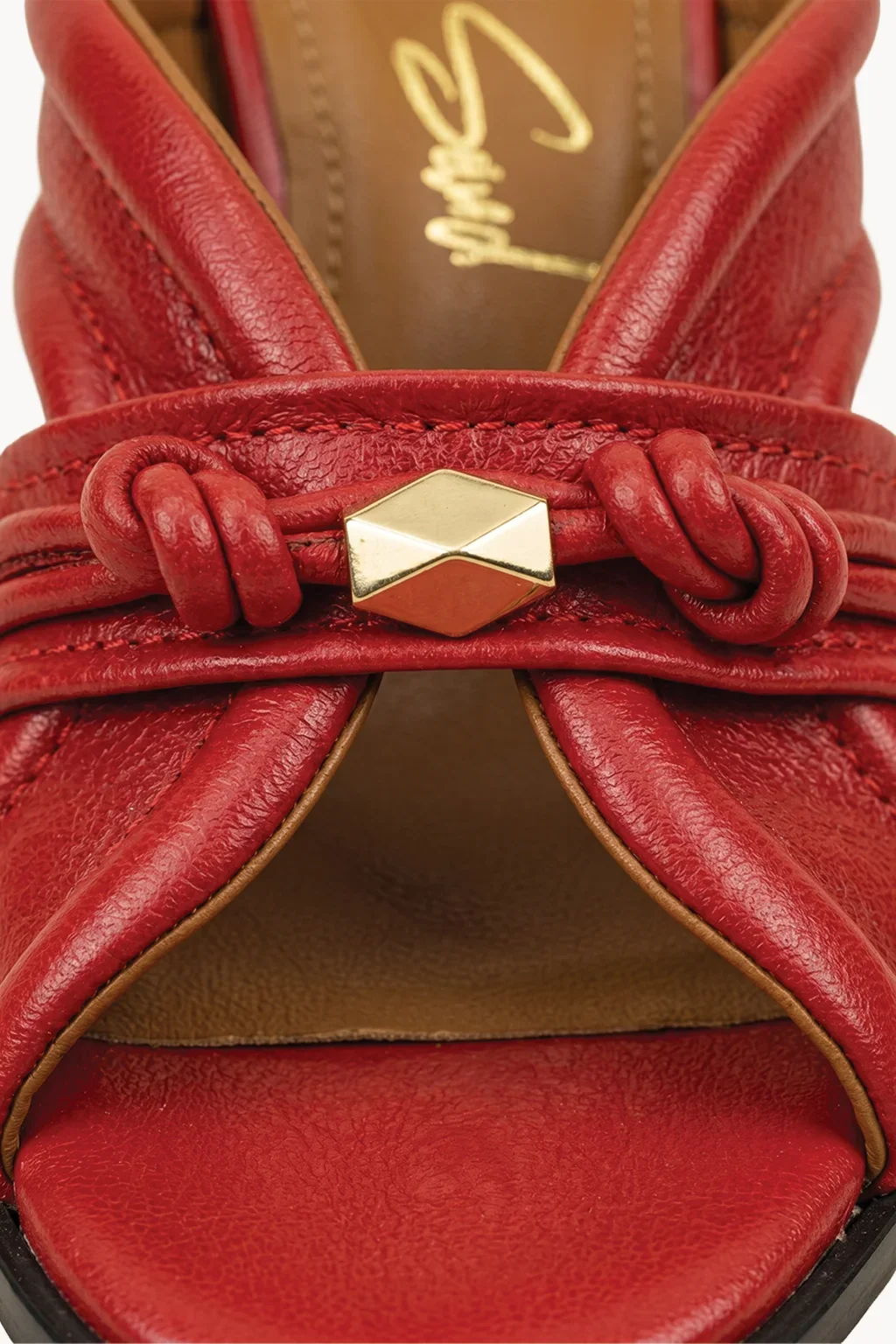 Firenze Nodo Sandalo, Red — 02 close-up