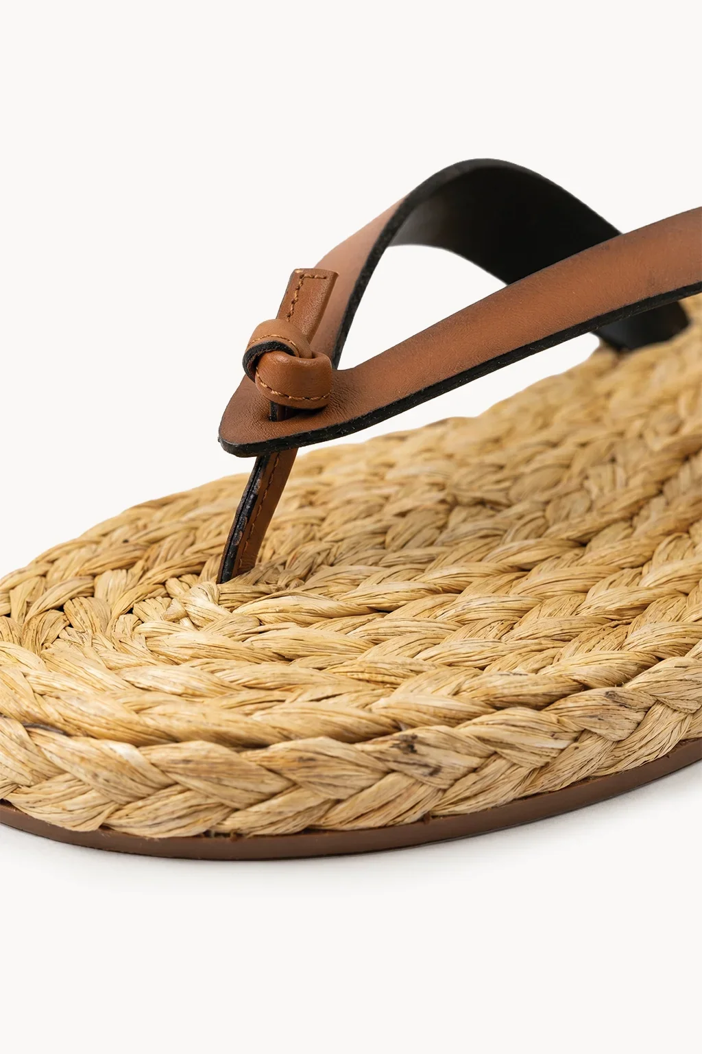 Capri Intreccio Sandal, Tan — 02 close-up