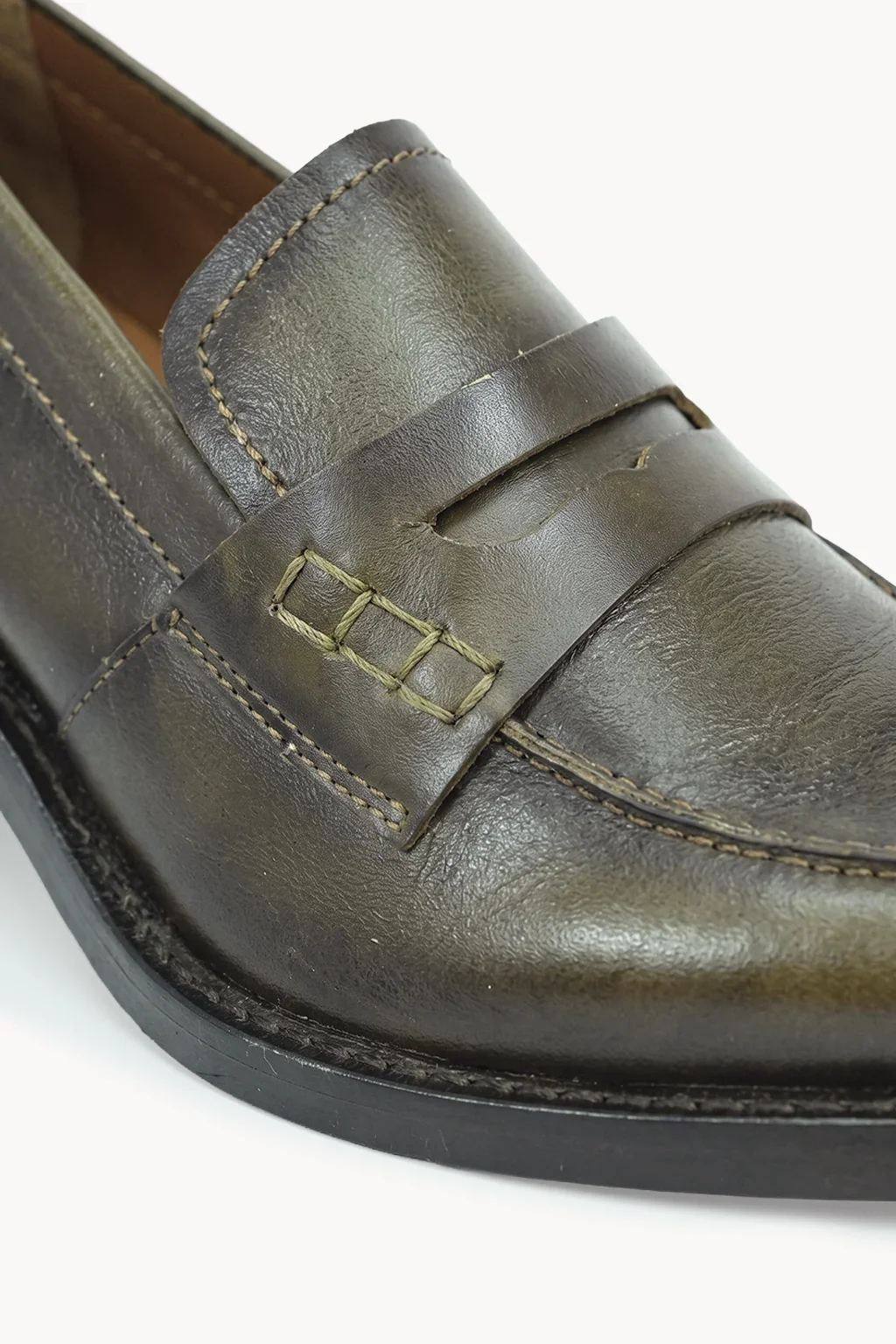 Monarch Weave Loafer, Dark Brown — 02 close-up