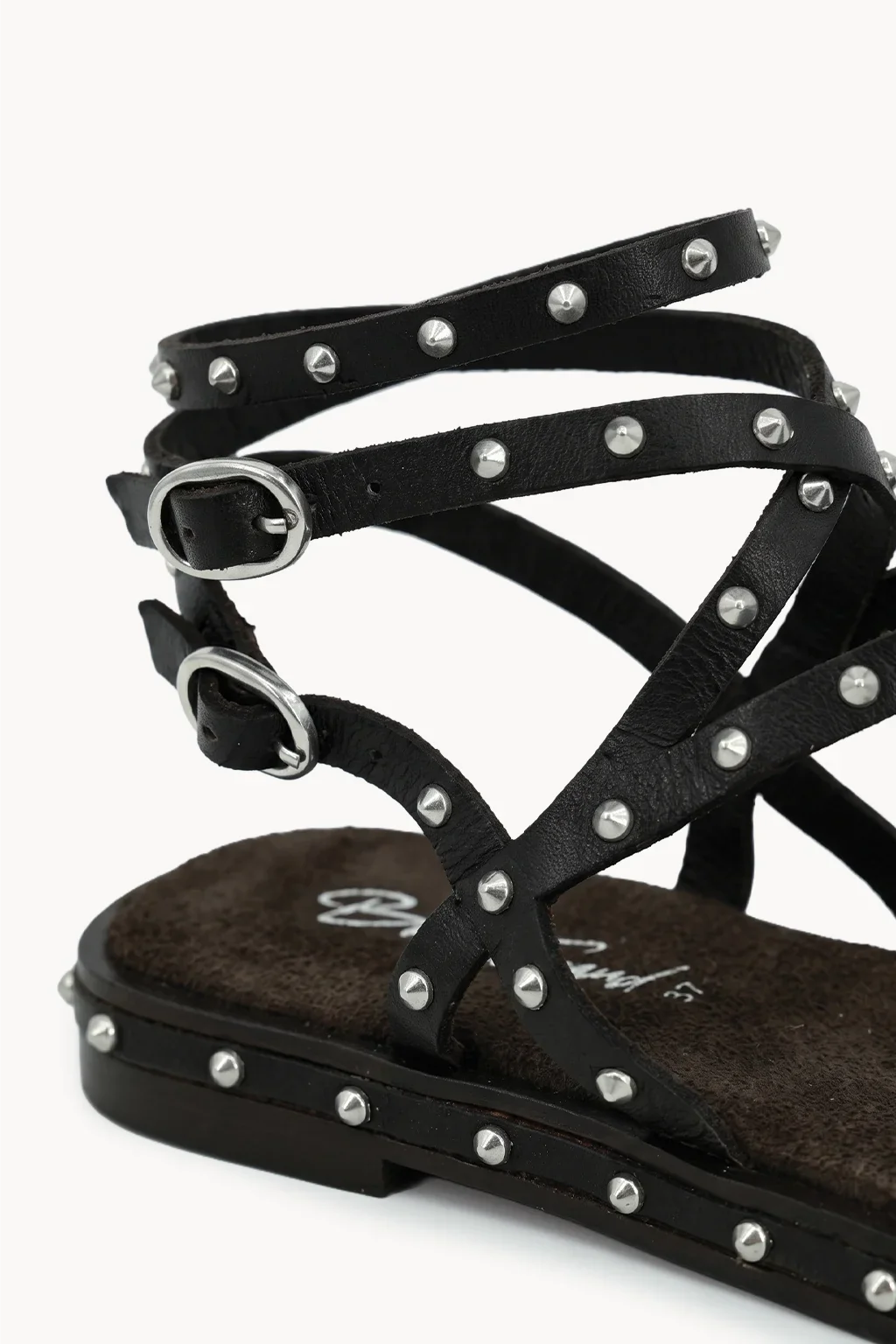 Marbella Gladiadora Sandal, Brown — 02 close-up