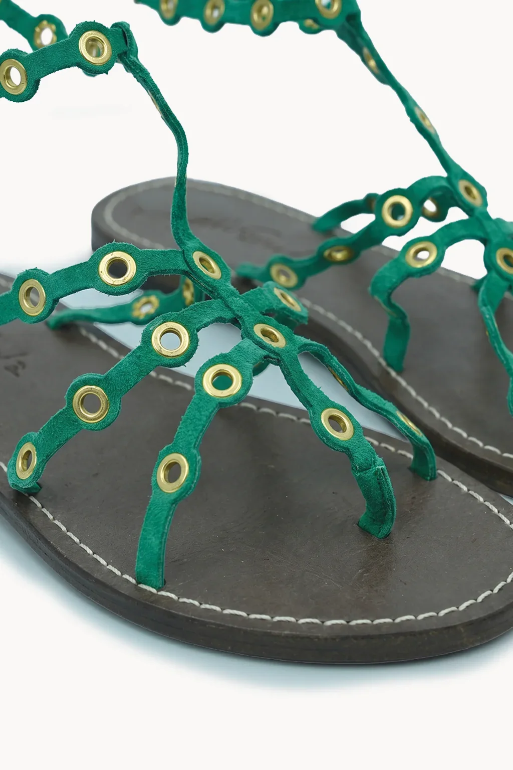 Esmeralda del Mar Strap, Green — 02 close-up