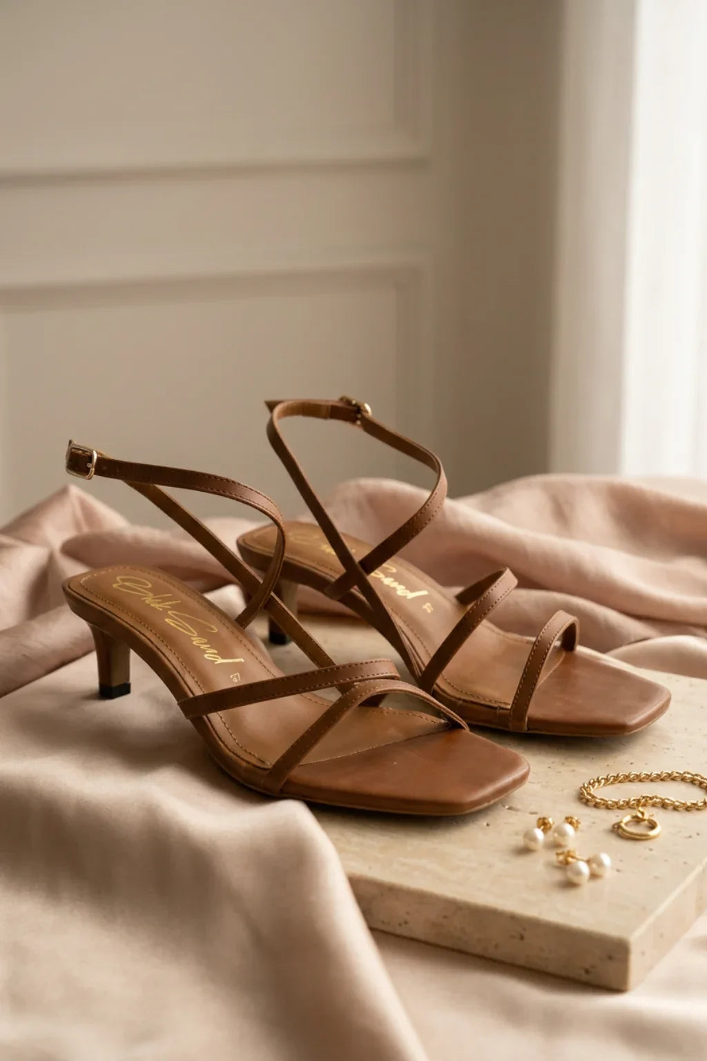 Isla Aurea Sandal, Tan — 08 styled