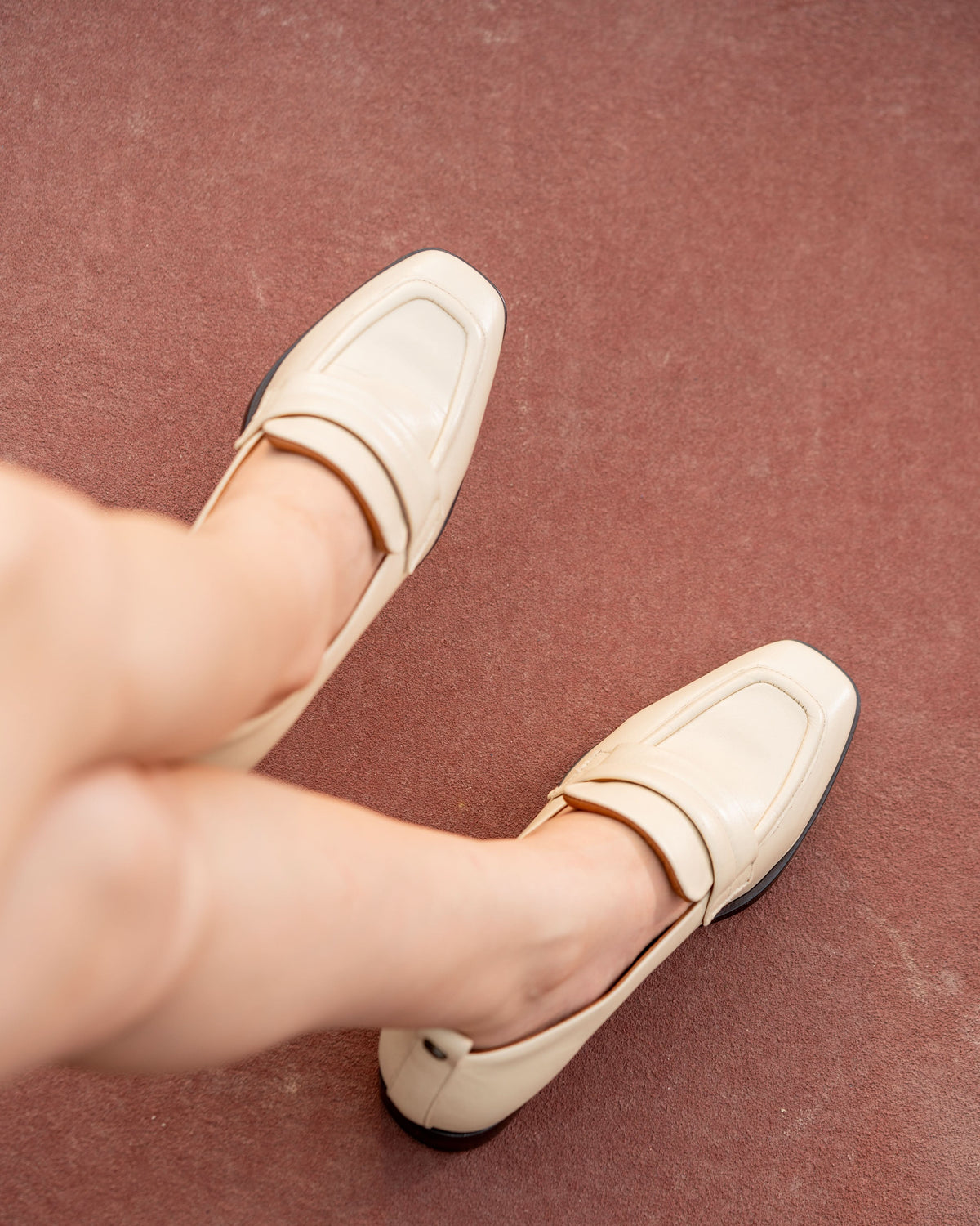 Sera Loafer, Cream — 05 on the foot