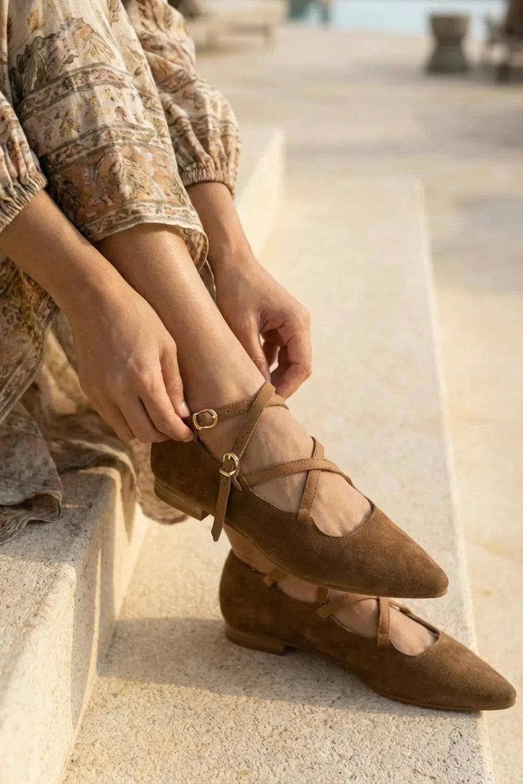Vero Pelle Mary Jane, Chocolate — 06 on the foot