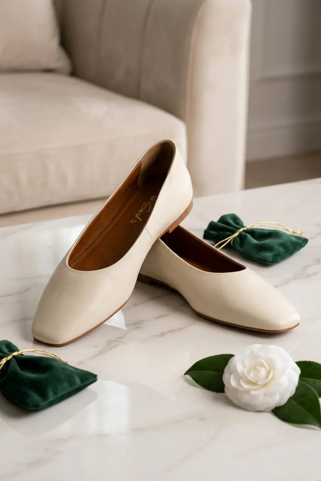 Sierra Luxe Ballerina, Off White — 08 styled
