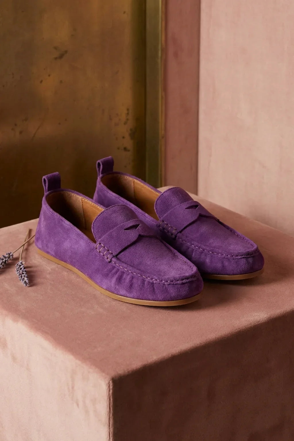 Zafiro Violeta Loafer, Purple — 08 styled