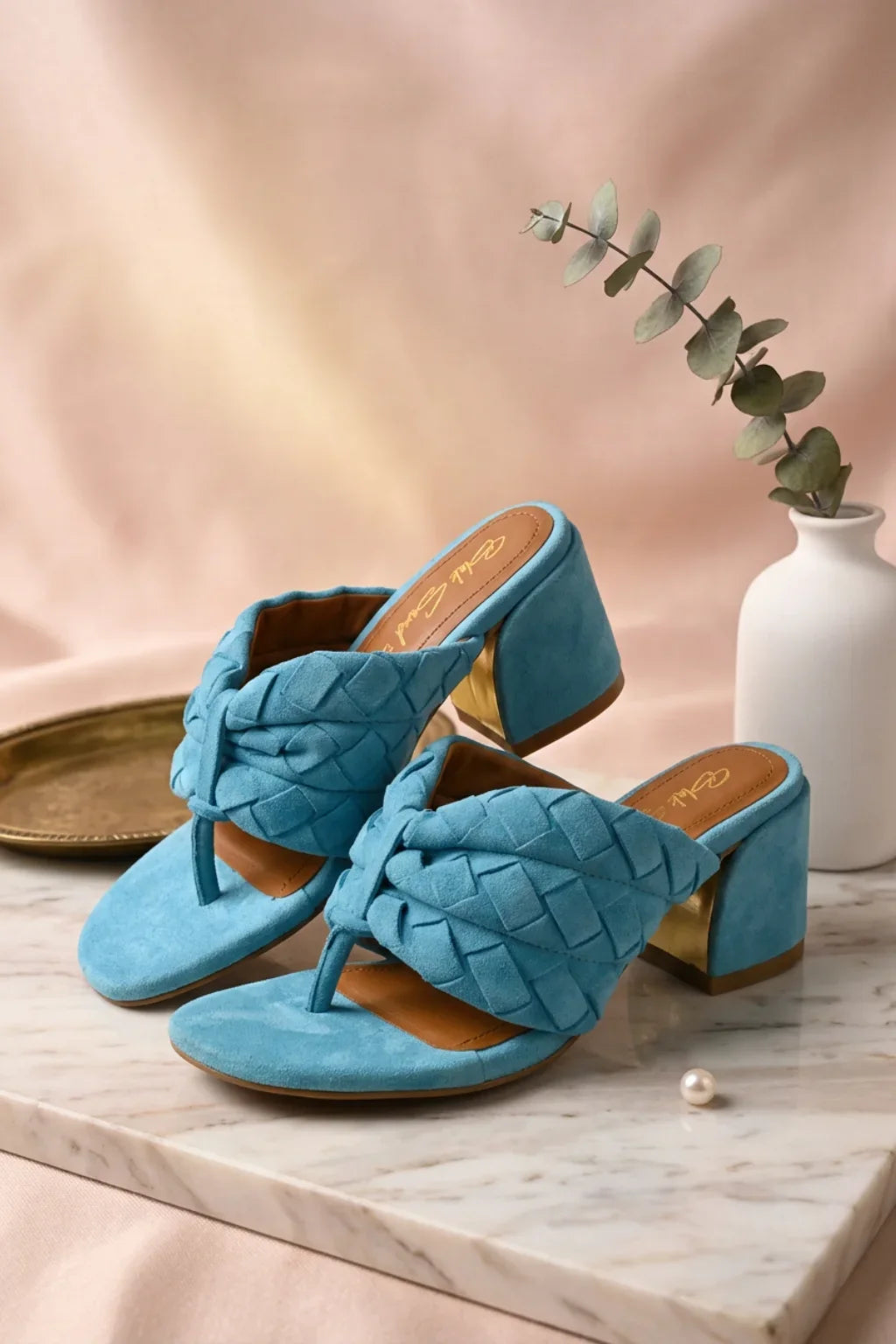 Senora Atelier Sandal, Turquoise — 08 styled