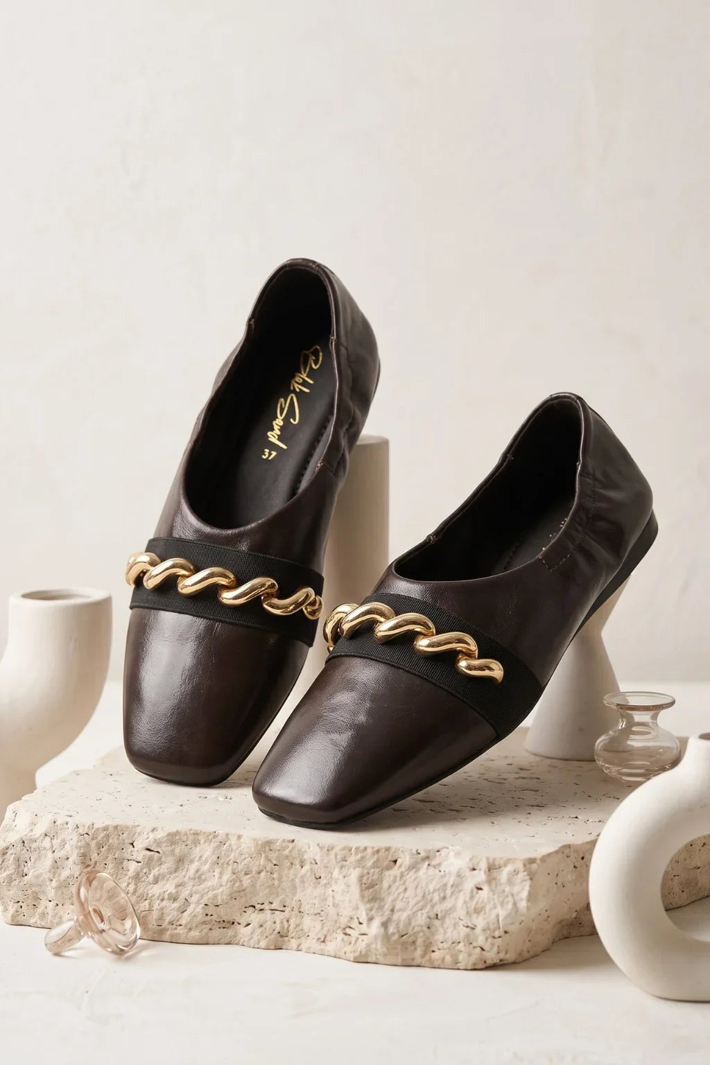 Oro y Ebano Ballerina, Dark Brown — 08 styled