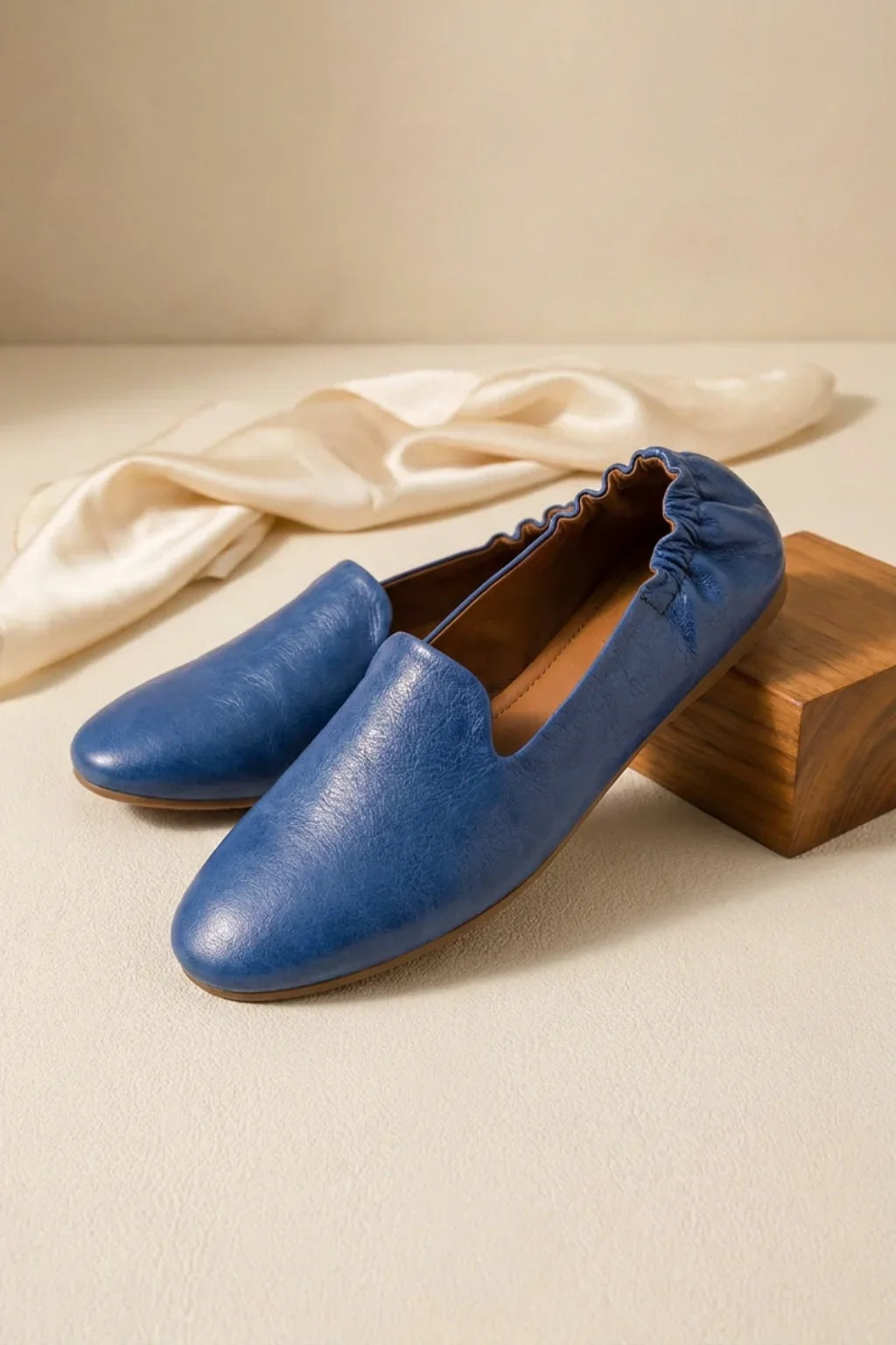 Cielo Azul Loafer, Blue — 08 styled
