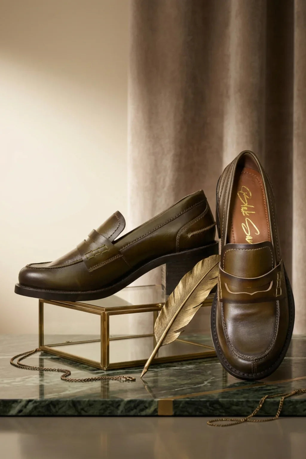 Monarch Weave Loafer, Dark Brown — 08 styled