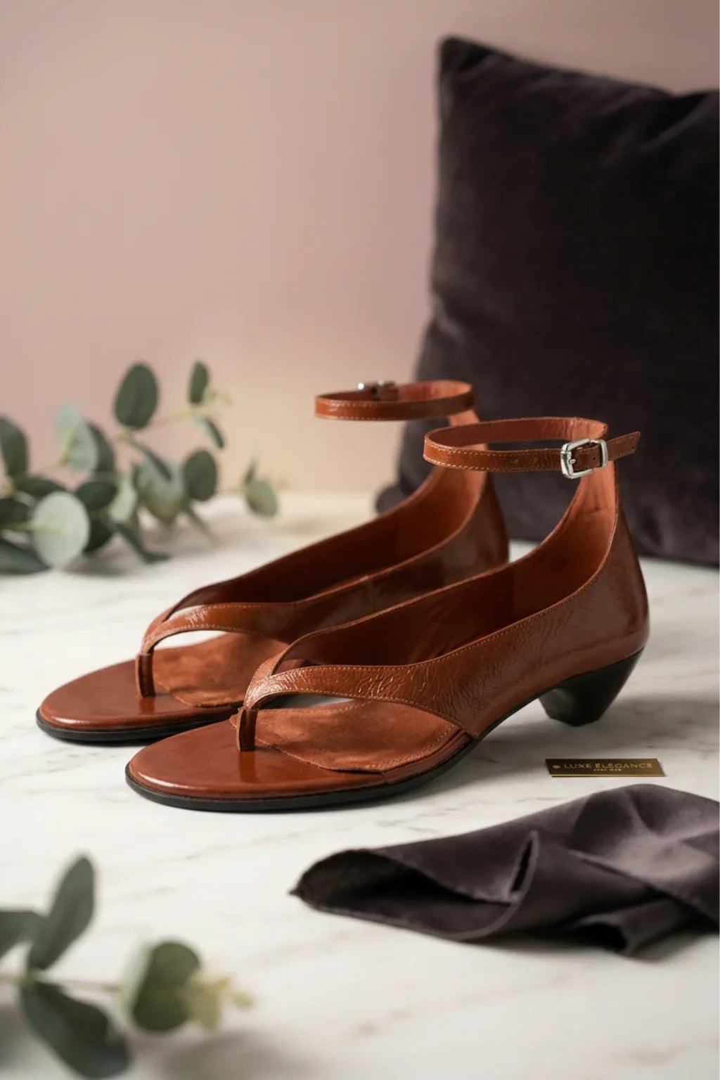 Brisa Marbella Sandal, Brown — 08 styled