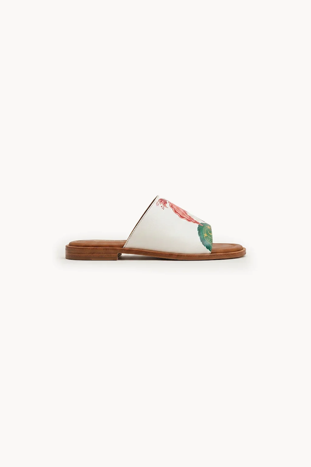 Amalfi Petalo Vintage Sandal, Ivory Rose Mix — 03 side profile