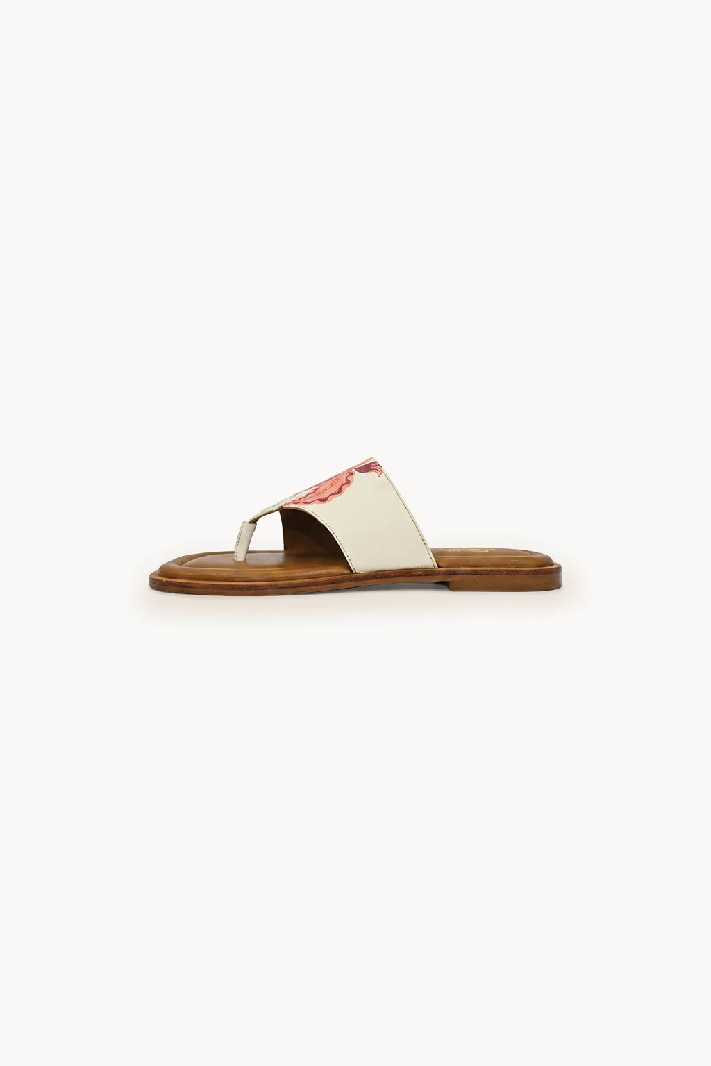 Amalfi Petalo Vintage Sandal, Ivory Rose Mix — 04 side profile 2