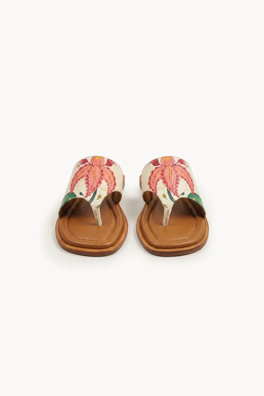 Amalfi Petalo Vintage Sandal, Ivory Rose Mix — 01 pair