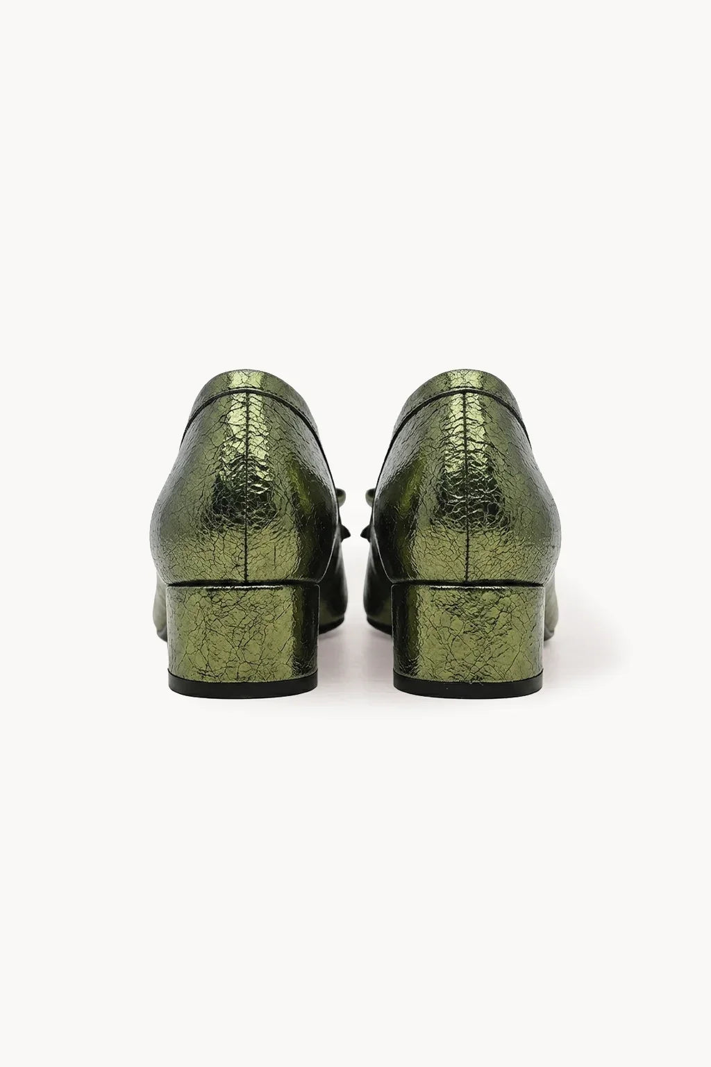 Arco Front Bow Pump Shoes, Olive — 05 back