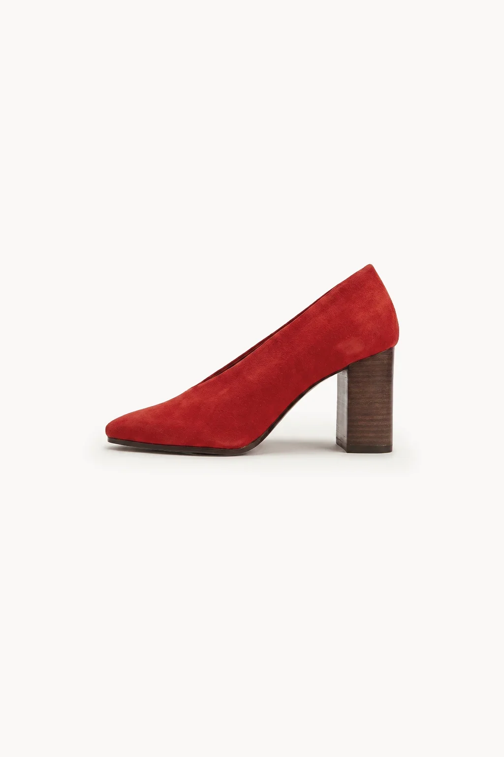 Aurelia Oro Block Heel, Red — 04 side profile 2