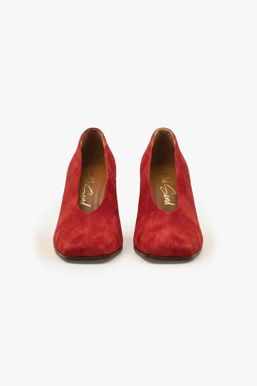 Aurelia Oro Block Heel, Red — 01 pair