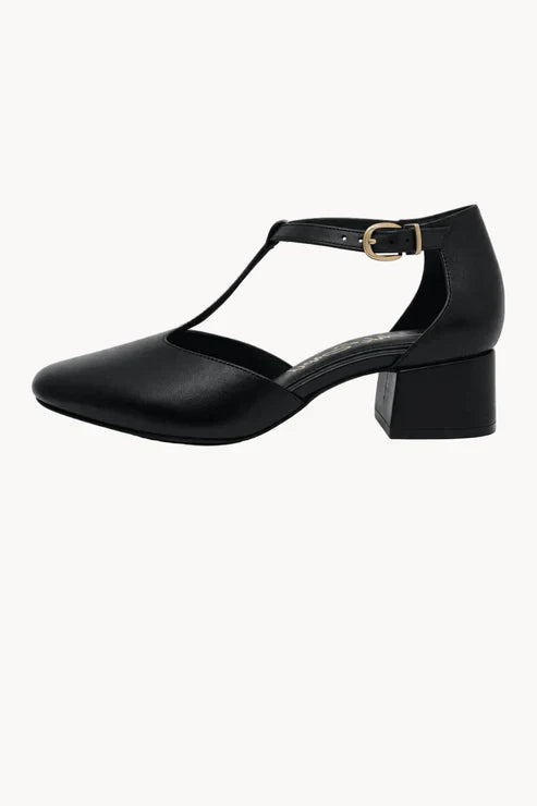 Milano T-Strap Nero, Black — 02 side profile 2