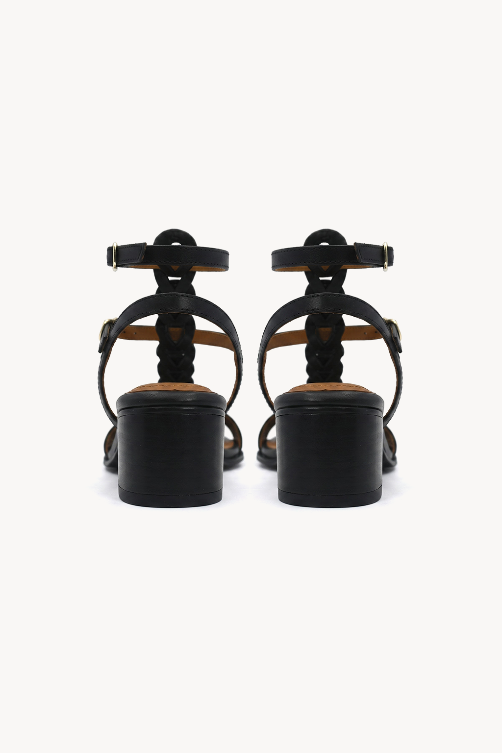 Amaranta Cage Sandal, Black — 05 back