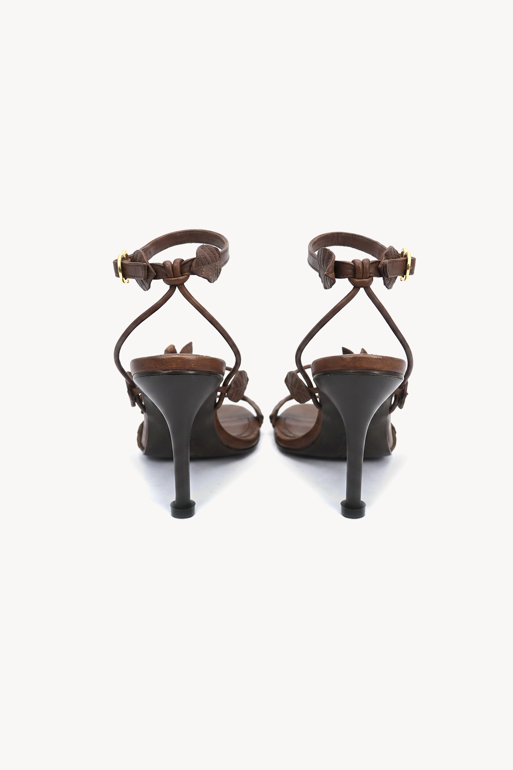 Rosaluna Floral Stiletto, Brown — 05 back