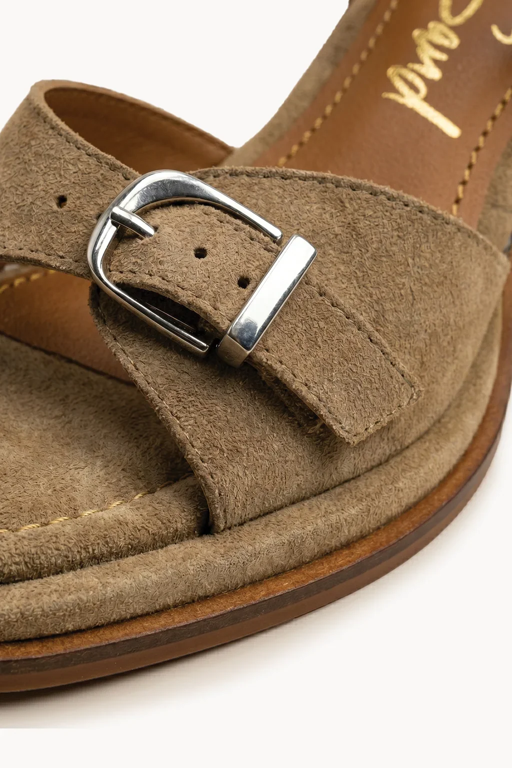 Luce Oro Sling Sandal, Beige — 02 close-up