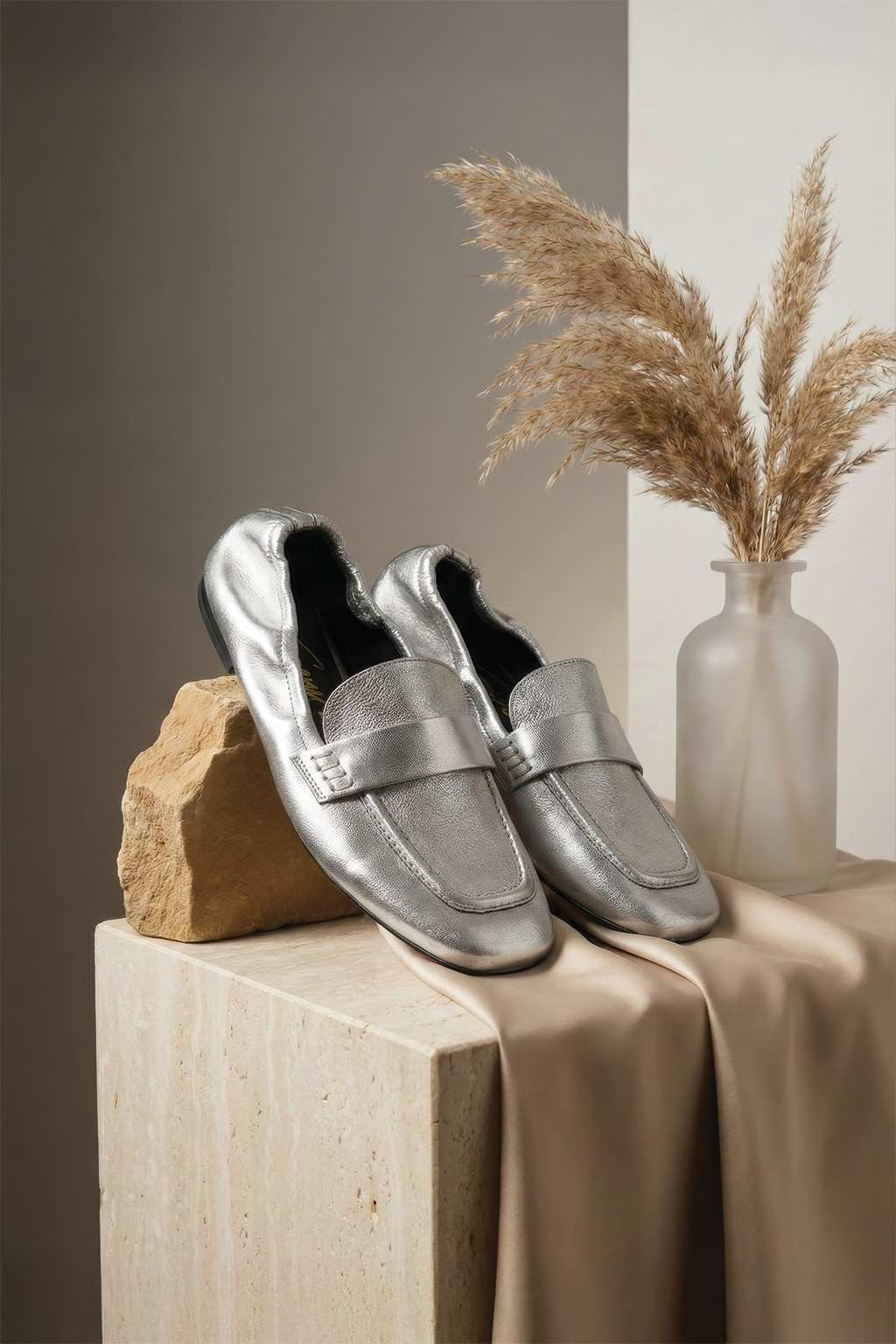 Calm Loafer, Silver — 08 styled