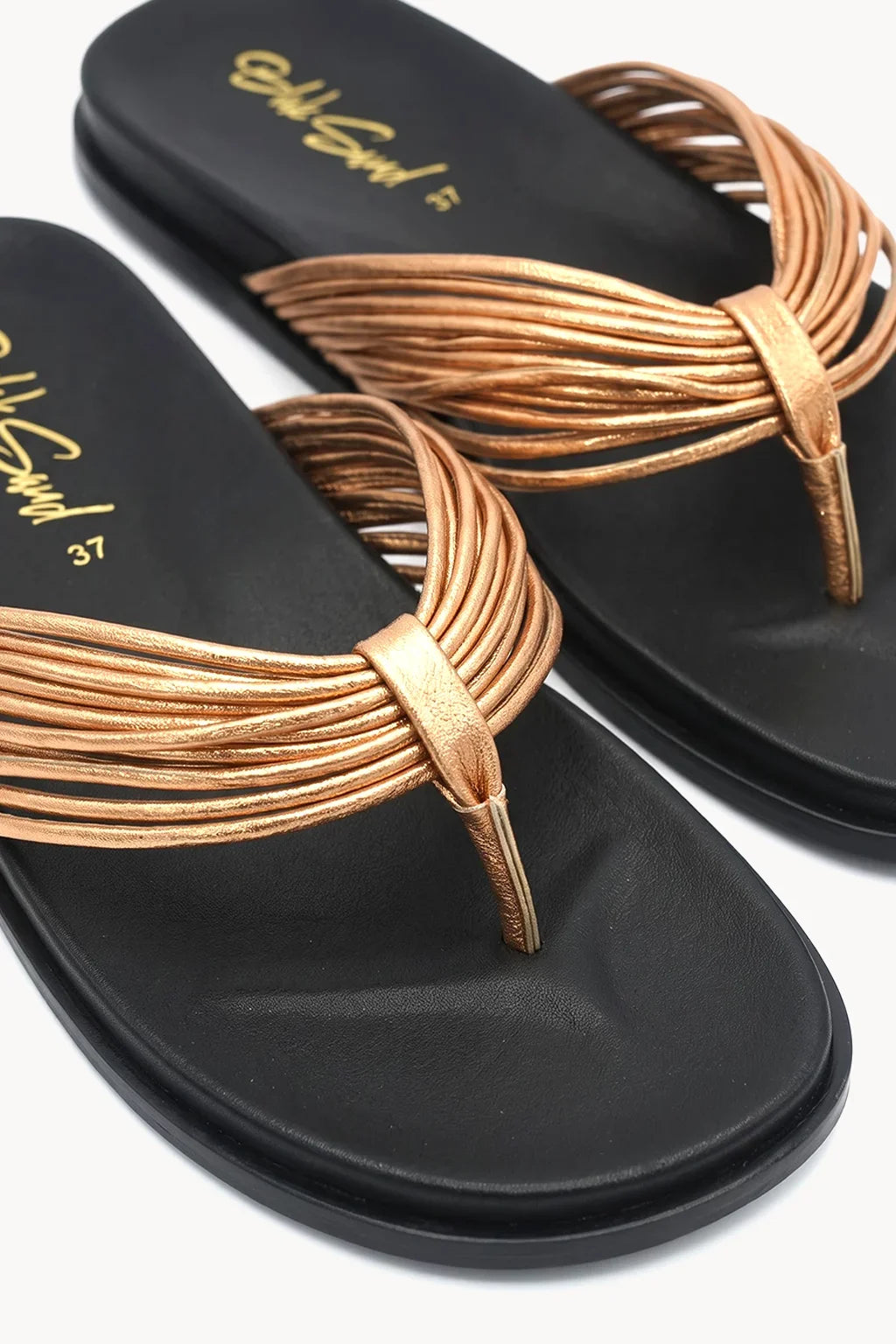 Solara Trenzada Sandal, Copper — 02 close-up