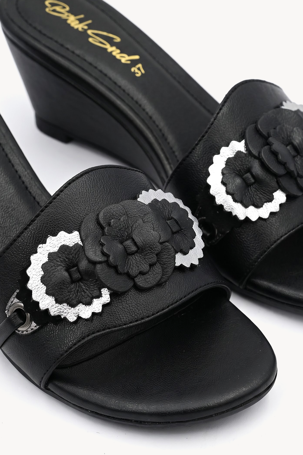 Carlota Crystal Wedge, Black — 02 close-up